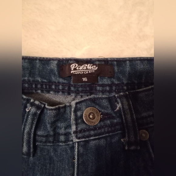 Public supply jeans. sz 16. 30x27.  7" rise - Picture 2 of 5